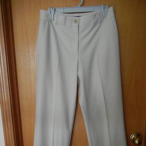 Talbots Wm Sz 6 Heritage Trouser Dress Pants Flat Front Pockets Belted Mid Rise